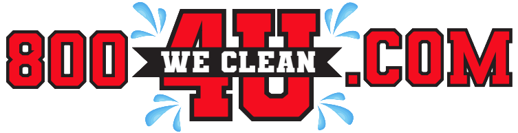 800 we clean 4 u logo